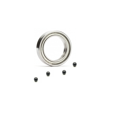 MR1319ZZ/C hybrid ceramic bearings Si3N4 balls double metal shields 13x19x4mm