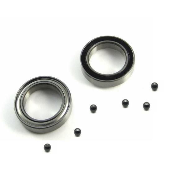 6701-RZ/C 12x18x4 Precision High Speed Hybrid Ceramic RC Car Bearing with Si3N4 Balls, 1 Black Rubber Seal & 1 Metal Shield