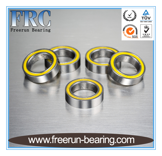 6700-2RS 10x15x4 Precision High Speed RC Car Ball Bearing, Chrome Steel (GCr15) with Yellow Rubber Seals ABEC-1 ABEC-3 ABEC-5